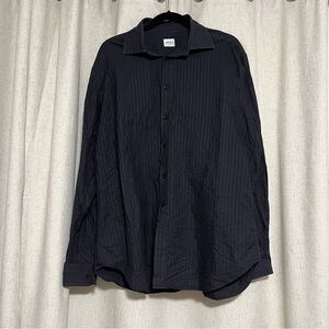 Armani Collezioni Black Casual Button Down Shirt